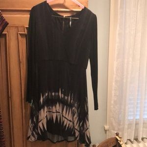 Anthropologie Navy Dress